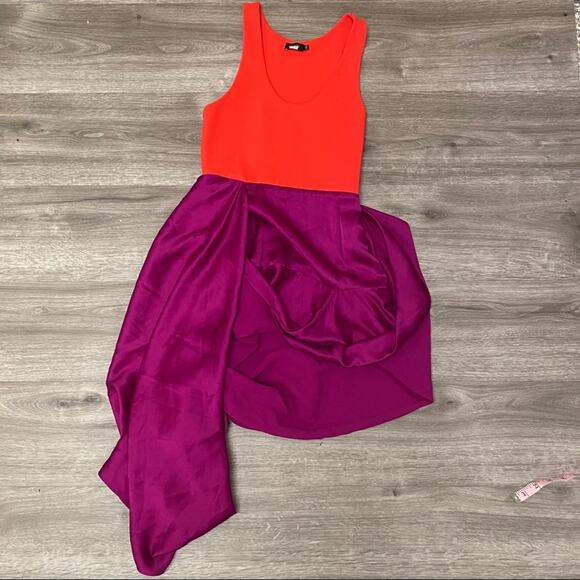 Atlein Color Block Wrap Dress Size 00 - Picture 3 of 11